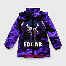 Куртка зимняя для девочки BRAWL STARS EDGAR, цвет: 3D-красный
