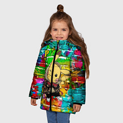 Куртка зимняя для девочки Pikachu, цвет: 3D-красный — фото 2