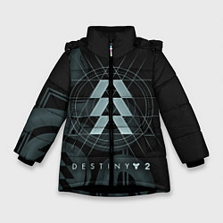 Куртка зимняя для девочки DESTINY, HUNTER, цвет: 3D-черный