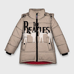 Куртка зимняя для девочки The Beatles, цвет: 3D-красный