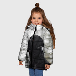 Куртка зимняя для девочки Лабрадор Марк, цвет: 3D-светло-серый — фото 2