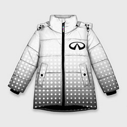 Куртка зимняя для девочки Infiniti, цвет: 3D-черный