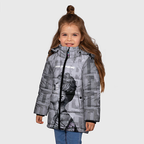 Зимняя куртка для девочки Ваня Дмитриенко / 3D-Черный – фото 3