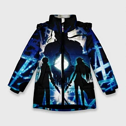 Куртка зимняя для девочки Sword Art Online Кирито Асуна, цвет: 3D-черный
