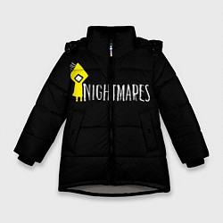 Куртка зимняя для девочки Little Nightmares, цвет: 3D-светло-серый