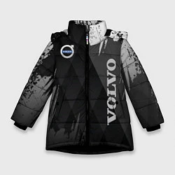 Куртка зимняя для девочки Volvo, цвет: 3D-черный