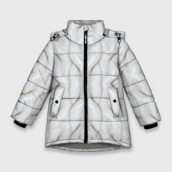 Куртка зимняя для девочки Вязанка, цвет: 3D-светло-серый