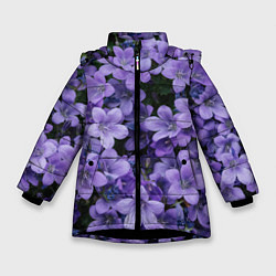 Зимняя куртка для девочки Фиолетовый цвет весны