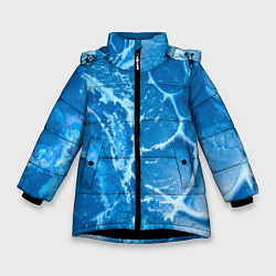 Куртка зимняя для девочки Ледяной, цвет: 3D-черный
