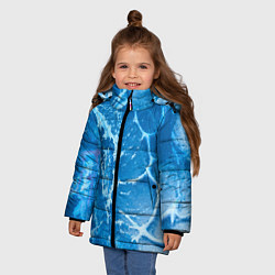 Куртка зимняя для девочки Ледяной, цвет: 3D-черный — фото 2