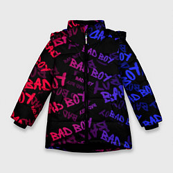 Куртка зимняя для девочки Bad Boy, цвет: 3D-черный