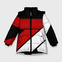 Куртка зимняя для девочки GEOMETRY SPORT, цвет: 3D-черный