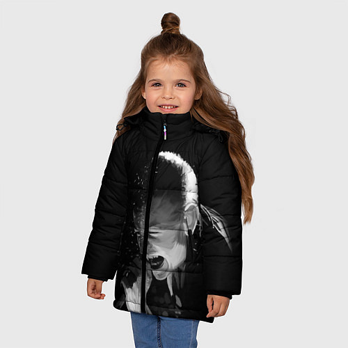 Зимняя куртка для девочки LINKIN PARK / 3D-Черный – фото 3