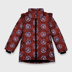 Куртка зимняя для девочки Collapse Энергоудары цвета 3D-черный — фото 1