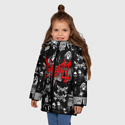 Куртка зимняя для девочки MAYHEM, цвет: 3D-светло-серый — фото 2