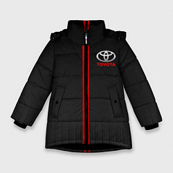 Куртка зимняя для девочки TOYOTA PASSION FOR LIFE, цвет: 3D-черный