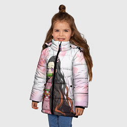 Куртка зимняя для девочки НЕЗУКА NEZUKO, цвет: 3D-красный — фото 2