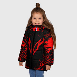 Куртка зимняя для девочки BERSERK БЕРСЕРК, цвет: 3D-черный — фото 2