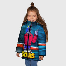 Куртка зимняя для девочки STU СТУ Brawl Stars, цвет: 3D-красный — фото 2