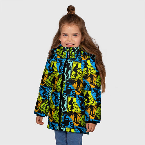 Зимняя куртка для девочки Extreme / 3D-Черный – фото 3