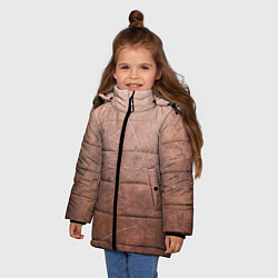 Куртка зимняя для девочки ЛАТУНЬ, цвет: 3D-черный — фото 2