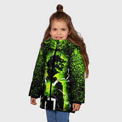 Куртка зимняя для девочки ДЕКУ МОЯ ГЕРОЙСКАЯ АКАДЕМИЯ, цвет: 3D-светло-серый — фото 2