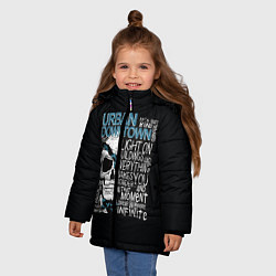Куртка зимняя для девочки URBAN Downtown, цвет: 3D-черный — фото 2