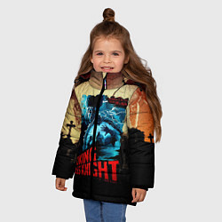 Куртка зимняя для девочки Darksouls : glass knight, цвет: 3D-черный — фото 2