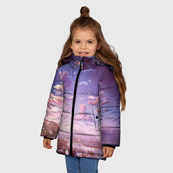Куртка зимняя для девочки Долина, цвет: 3D-черный — фото 2