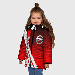 Куртка зимняя для девочки NISSAN НИССАН СПОРТ, цвет: 3D-светло-серый — фото 2