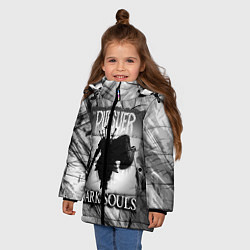 Куртка зимняя для девочки DARK SOULS ТЁМНЫЙ МИР, цвет: 3D-черный — фото 2