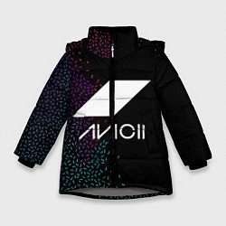Куртка зимняя для девочки AVICII RAIBOW STYLE, цвет: 3D-светло-серый