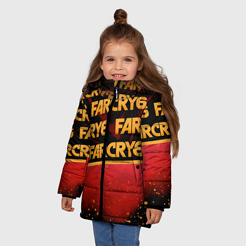 Зимняя куртка для девочки Far Cry 6 / 3D-Черный – фото 3