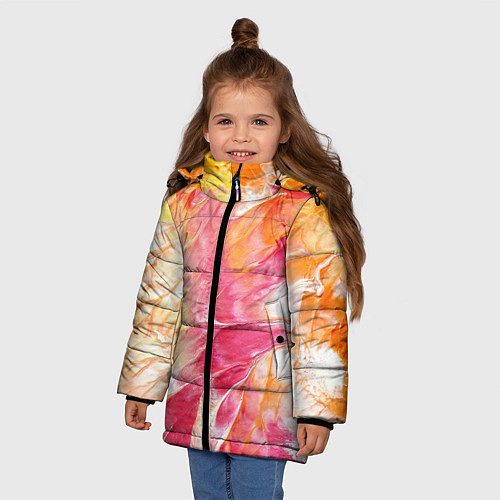 Зимняя куртка для девочки Яркая Bright colors Z / 3D-Черный – фото 3