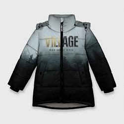 Куртка зимняя для девочки Resident Evil Village, цвет: 3D-светло-серый