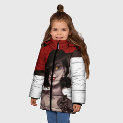 Куртка зимняя для девочки Леди Димитреску из Резидента, цвет: 3D-светло-серый — фото 2