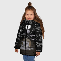 Куртка зимняя для девочки The Binding of Isaac Dogma, цвет: 3D-черный — фото 2