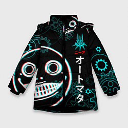 Куртка зимняя для девочки Nier: Automata, цвет: 3D-черный