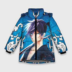 Куртка зимняя для девочки Бездомый Бог Ятогами, цвет: 3D-светло-серый