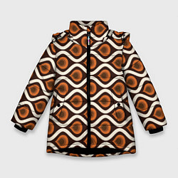 Куртка зимняя для девочки Pattern, цвет: 3D-черный