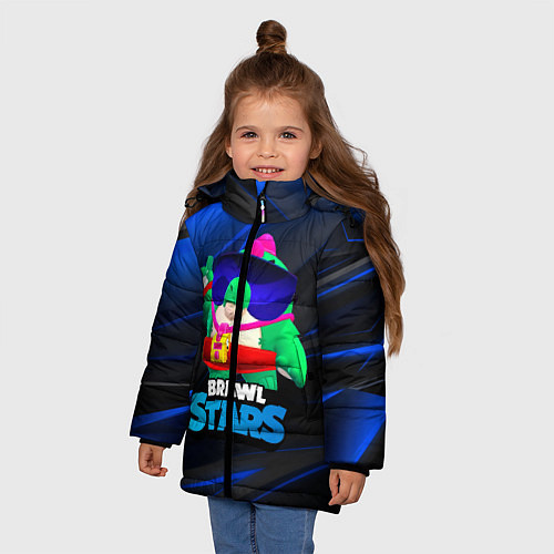 Зимняя куртка для девочки Базз Buzz Brawl Stars / 3D-Черный – фото 3