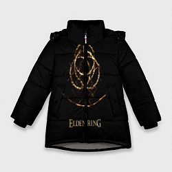 Куртка зимняя для девочки Elden Ring, цвет: 3D-светло-серый