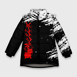 Куртка зимняя для девочки TOKYO REVENGERS, цвет: 3D-светло-серый