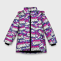 Куртка зимняя для девочки FRIDAY NIGHT FUNKIN ЛОГОБОМБИН, цвет: 3D-черный