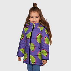 Куртка зимняя для девочки Лаймы, цвет: 3D-черный — фото 2