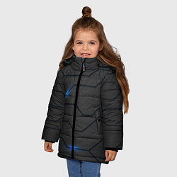 Куртка зимняя для девочки СОВРЕМЕННАЯ ТЕХНОЛОГИЯ СТАЛЬ, цвет: 3D-черный — фото 2