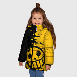 Куртка зимняя для девочки ONE PIECE PIRATES ПИРАТЫ, цвет: 3D-светло-серый — фото 2