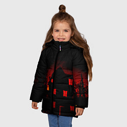 Куртка зимняя для девочки Дом Монстр, цвет: 3D-черный — фото 2