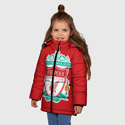Куртка зимняя для девочки F C LIVERPOOL, цвет: 3D-светло-серый — фото 2