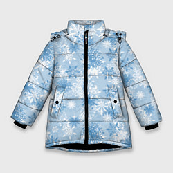 Куртка зимняя для девочки Морозец, цвет: 3D-черный